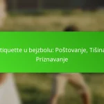 Etiquette u bejzbolu: Poštovanje, Tišina, Priznavanje
