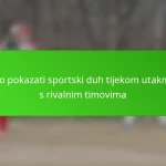 Kako pokazati sportski duh tijekom utakmica s rivalnim timovima