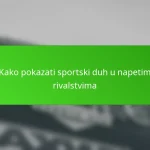 Kako pokazati sportski duh u napetim rivalstvima