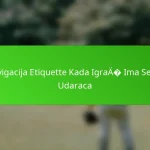 Navigacija Etiquette Kada Igrač Ima Seriju Udaraca