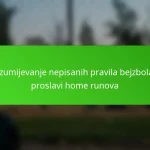 Razumijevanje nepisanih pravila bejzbola o proslavi home runova