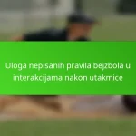 Uloga nepisanih pravila bejzbola u interakcijama nakon utakmice