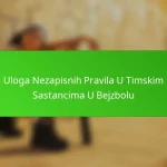 Uloga Nezapisnih Pravila U Timskim Sastancima U Bejzbolu